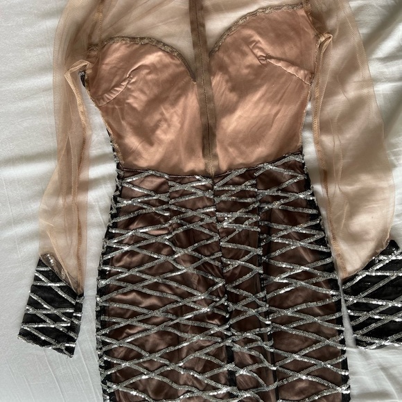 Fashionova sparkly mini dress NWOT size Xs - Picture 6 of 7